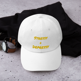 Stressy and Depressy Dad Hat